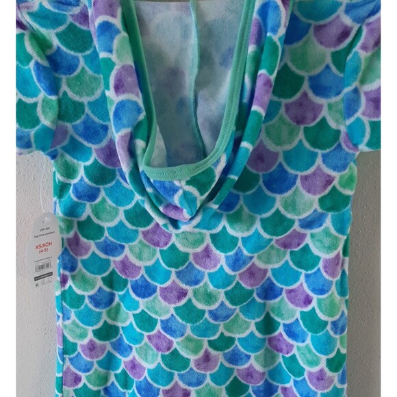 Girls Beach/ Pool Romper Hooded Terry Swimsuit Cover Up Size XS 4-5  NWT - Picture 3 of 7